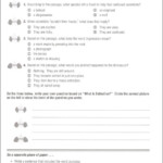 Reading Comprehension Worksheets Common Core Reading Comprehension