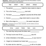 Relative And Possessive Pronouns Worksheet Have Fun Teaching