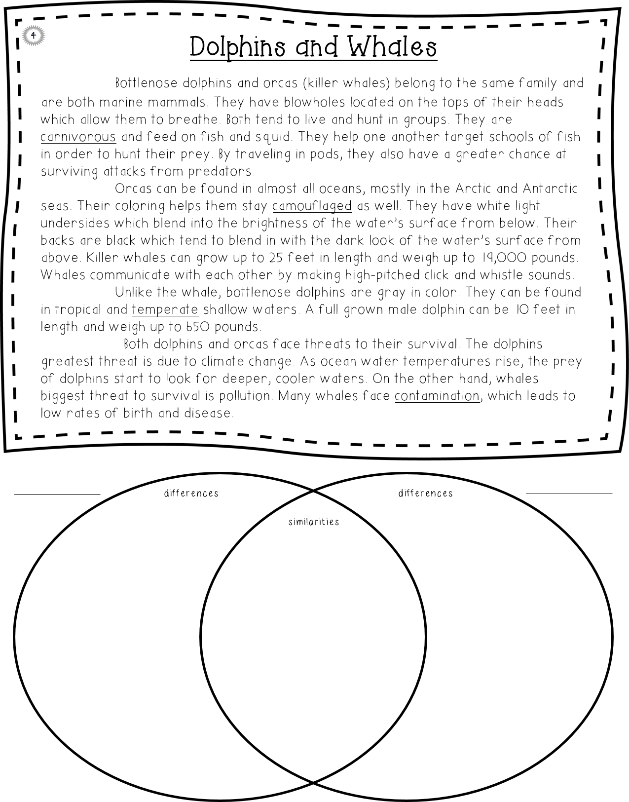 Short Informational Passages To Teach Students How To Compare And 