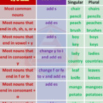 Singular And Plural Nouns Rules And Example Englishan Plurals