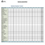 Small Business Expense Spreadsheet Template Free Docvast