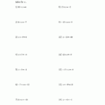 Solve For X Subtraction Carol Jone s Addition Worksheets