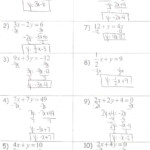 Solving Equations With Variables On Both Sides Worksheet Equations