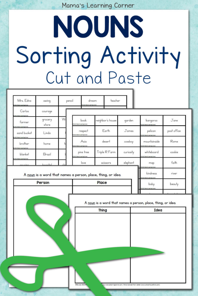 Sorting Nouns Worksheet Have Fun Teaching Nouns Sorting Worksheet 