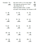 Subtraction With Regrouping Worksheets Subtraction With Regrouping