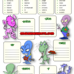 Suffixes That Make Nouns ESL Grammar Exercise Worksheet