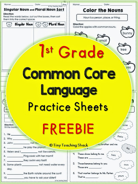 Tiny Teaching Shack First Grade Common Core Language Arts