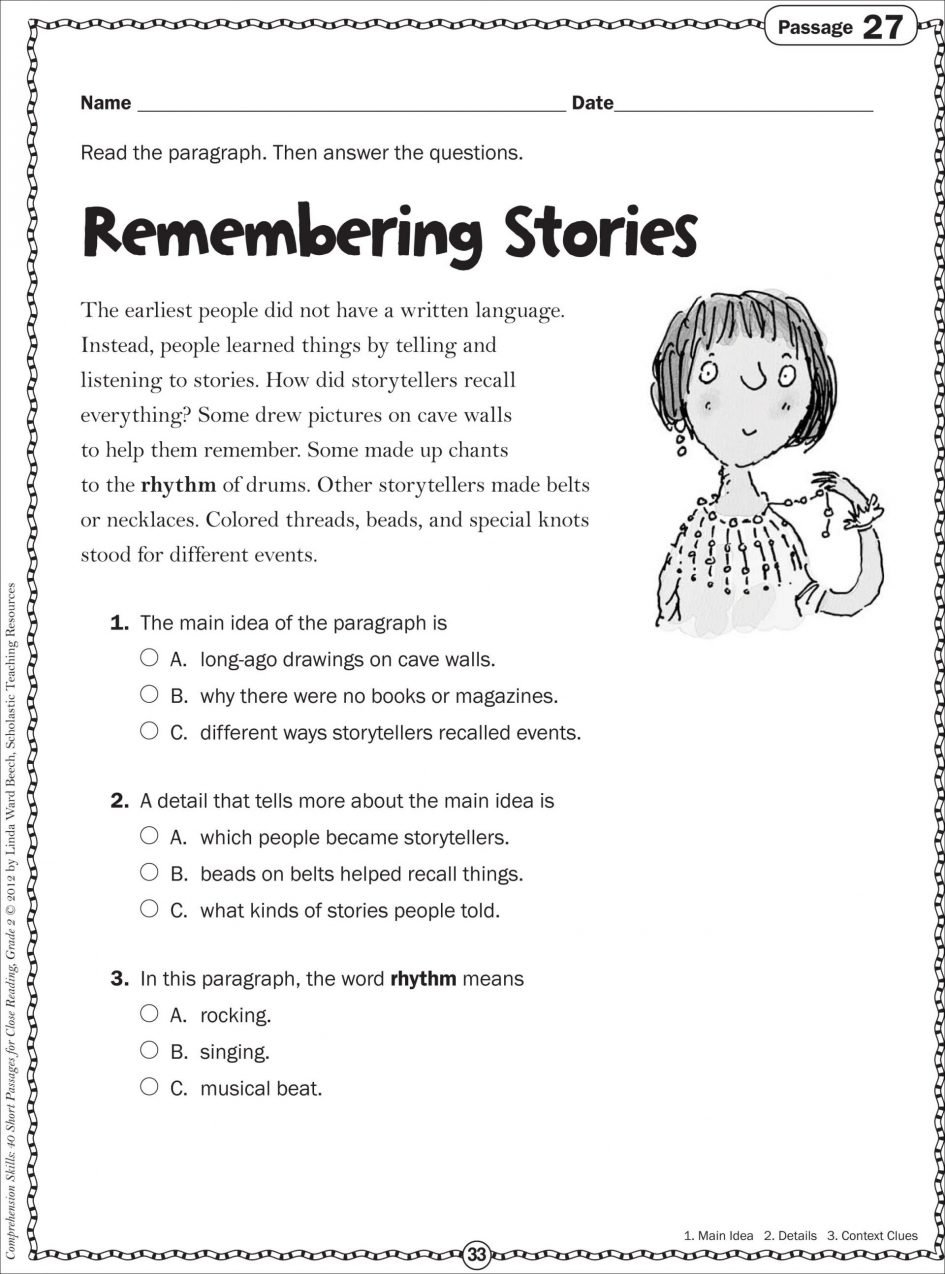 Trending Printable Fifth Grade 5Th Grade Reading Worksheets Background