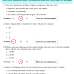 Understanding Basic Probability Common Core Sheets Answer Key