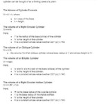 Volume And Surface Area Of Cones Cylinders And Spheres Worksheet