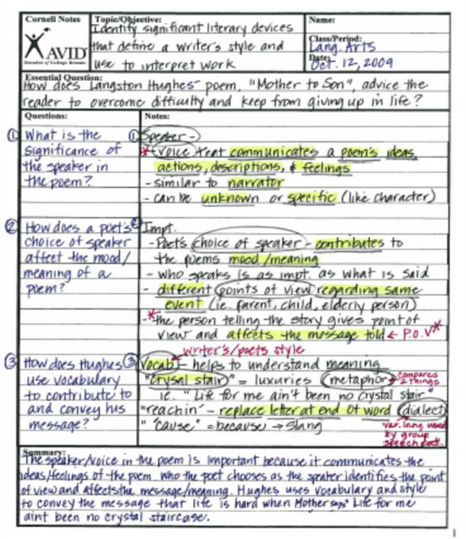 What s The Best Most Effective Way To Take Notes Cornell Notes 