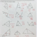 Worksheet Triangle Sum And Exterior Angle Theorem Geometry Worksheets